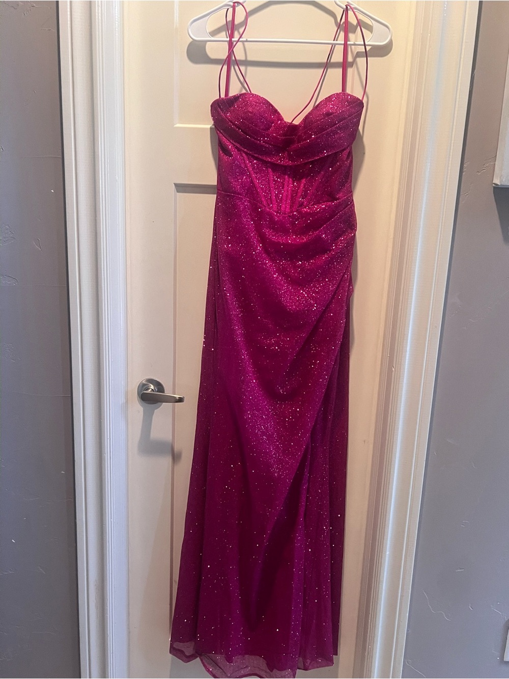 LaDavine CD254 Glitter Corset Gown